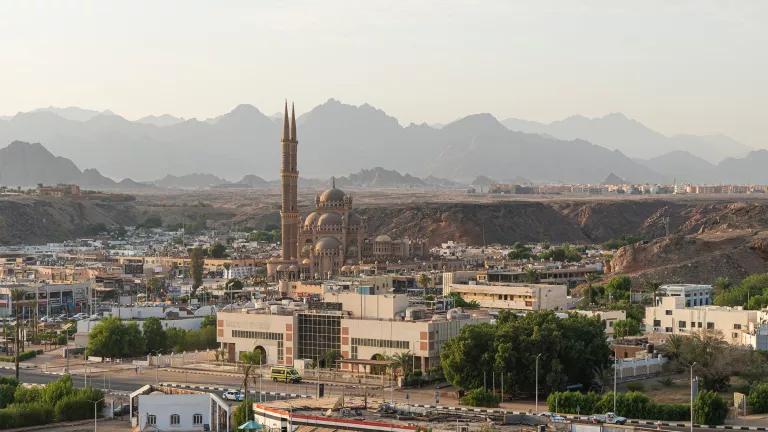 A view of the city skyline of Sharm El Sheikh, Egypt