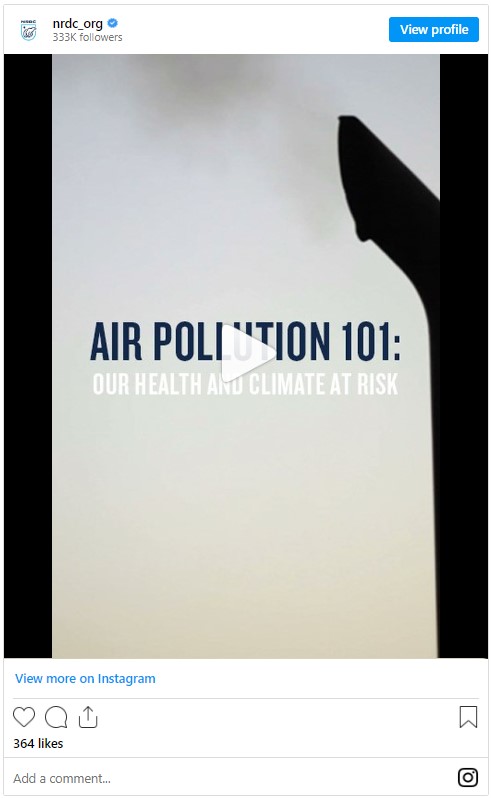 how about giving a presentation about water and air pollution