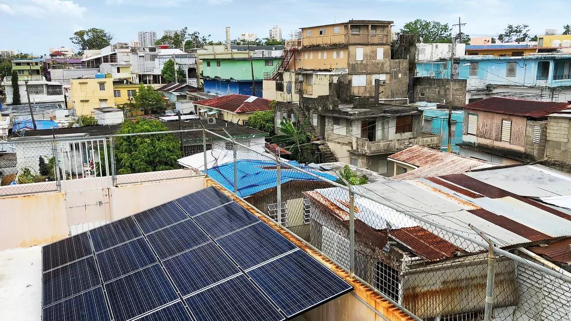 rooftop solar microgrid in Puerto Rico