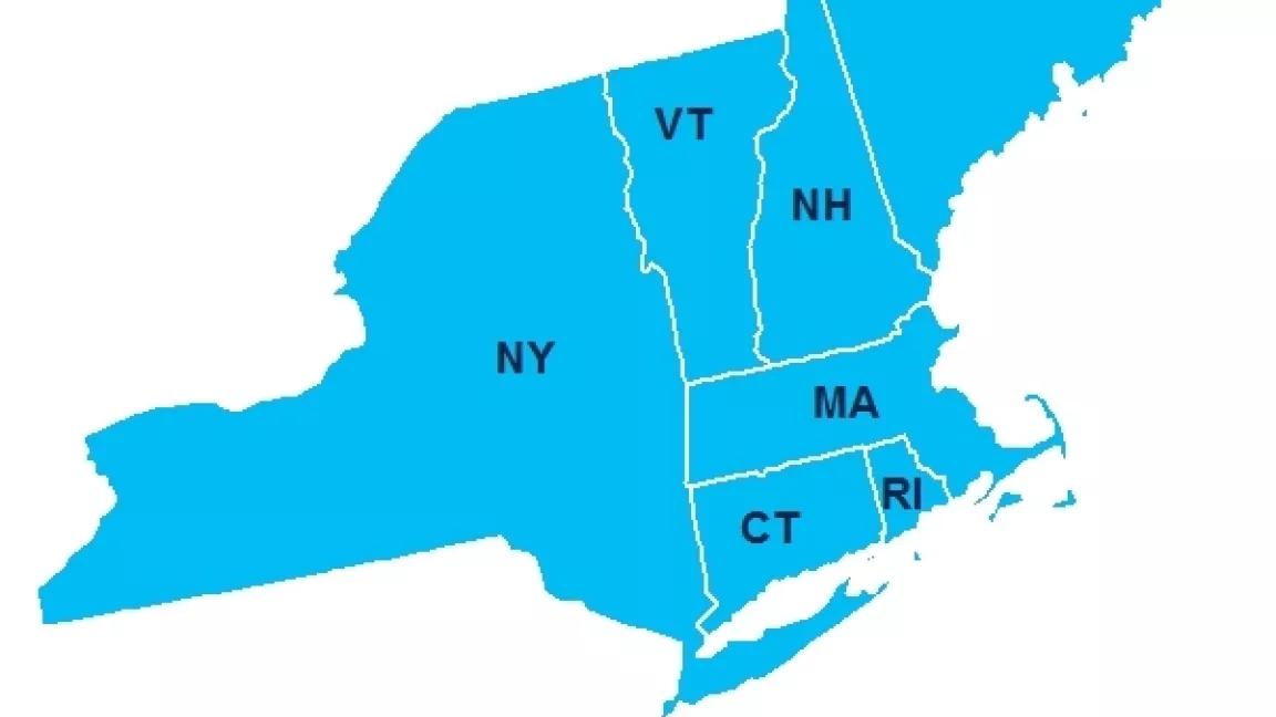 Map of RGGI States
