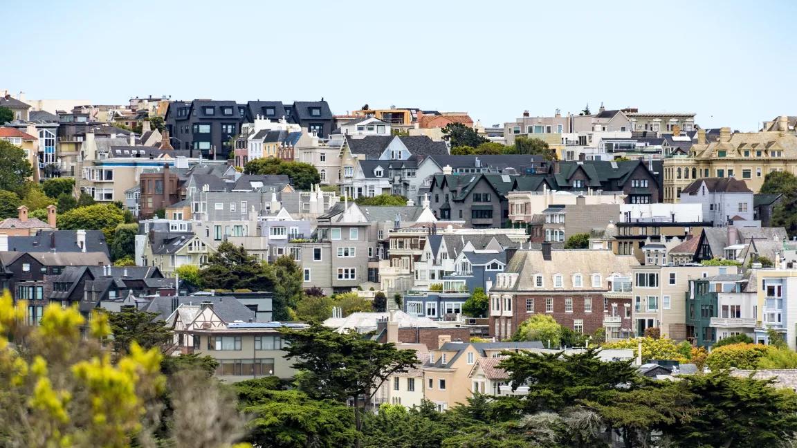 San Francisco buildings on a hillside