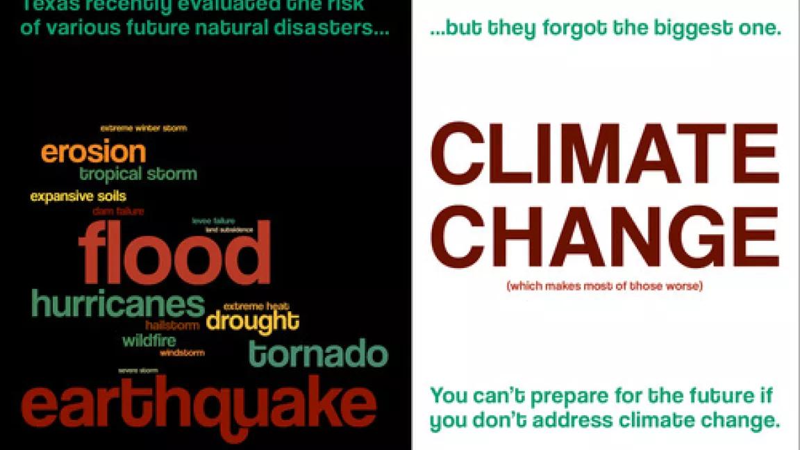 Word cloud of Texas's risk assessment for natural disasters