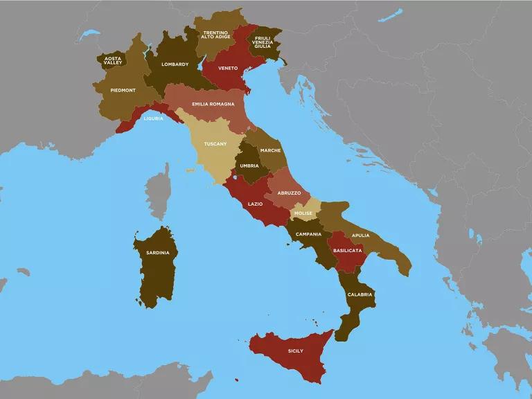 Map of Italy 