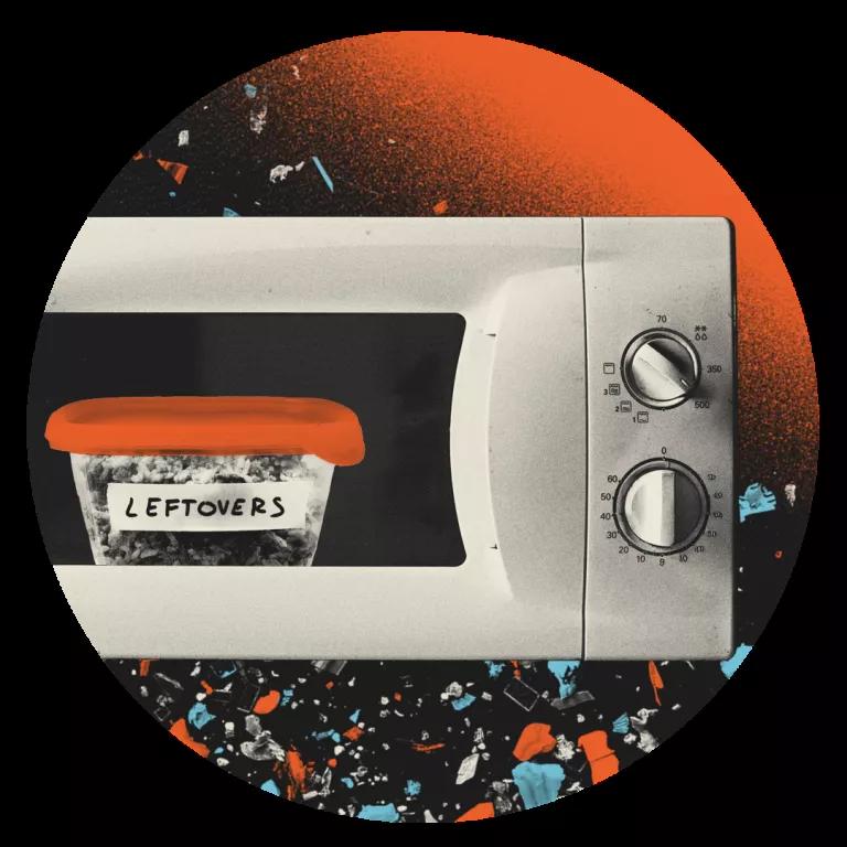 An illustration of a microwave