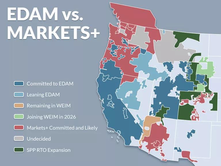 A graphic map of the U.S. West