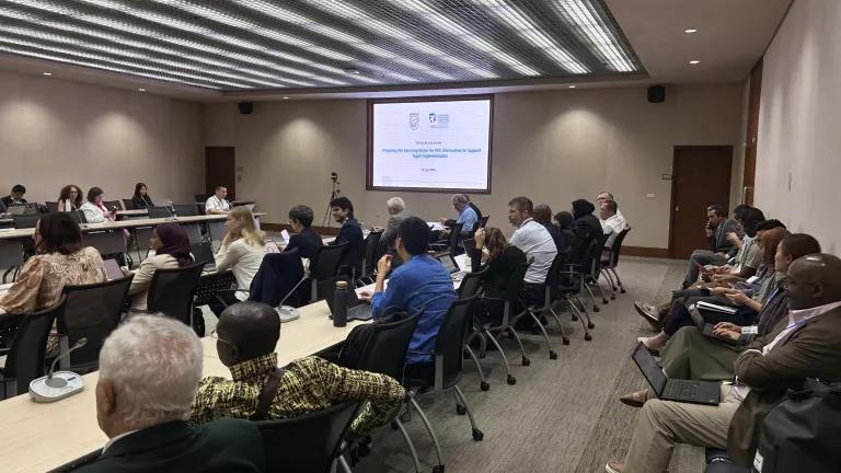 NRDC and CCAC hosted a side event to discuss strengthening the service technician workforce for HFC alternatives at the forty-eighth meeting of the Open-ended Working Group of the Parties to the Montreal Protocol (OEWG48) held in Bangkok, Thailand, in July 2026.