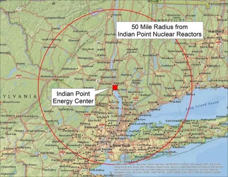 Indian Point Energy Center Location Map