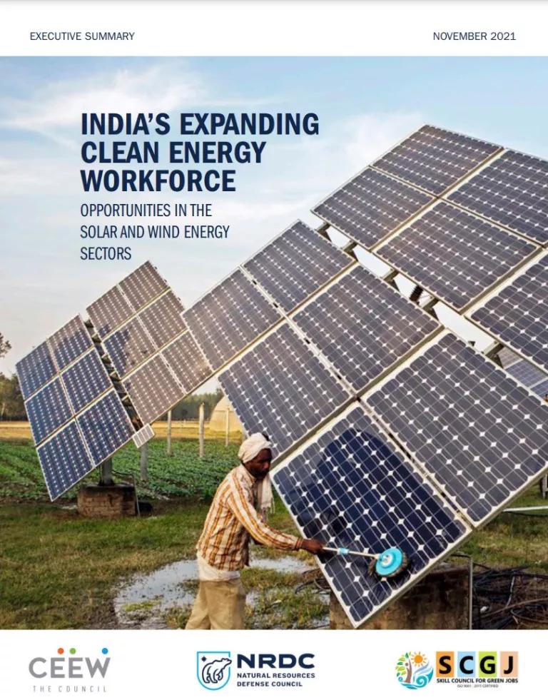 The Cover of NRDC's New Report on Clean Energy Jobs