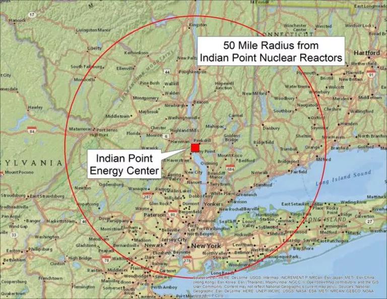 Indian Point Location Map
