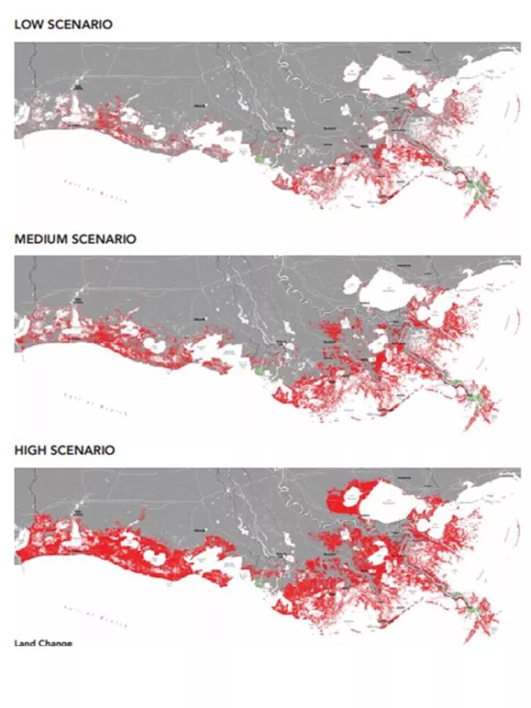 Maps from 2017 Louisiana Coastal Protection Plan