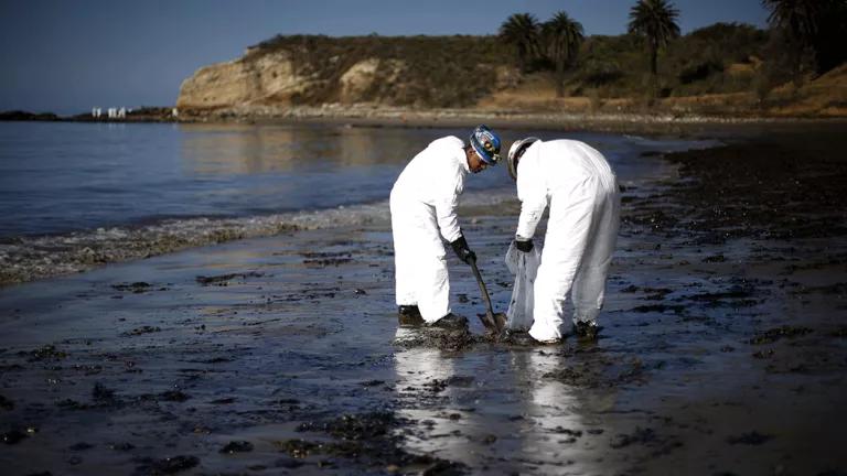Cleanup of the Santa Barbara oil spill.
