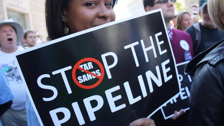 DC Keystone XL Oil Pipeline Hearing Rally at the Ronald Reagan Building & International Trade Center on October 7, 2011