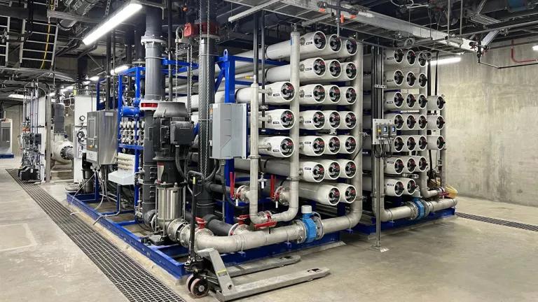A water recycling plant