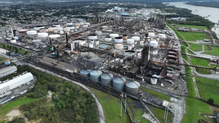 PBF Energy’s Chalmette Refinery beside the Mississippi River in Chalmette, Louisiana, in November 2024.