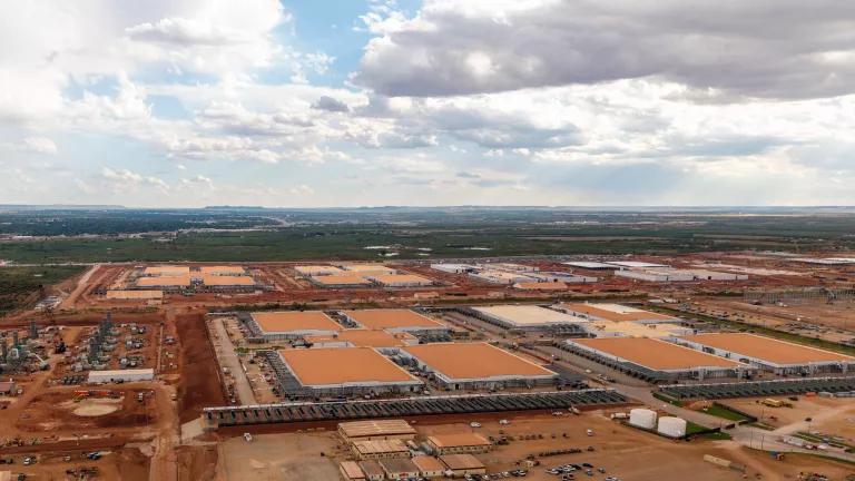 The Stargate AI data center under construction in Abilene, Texas, on September 23, 2025. 

Stargate is a collaboration of OpenAI, Oracle and SoftBank, with promotional support from President Donald Trump, to build data centers and other infrastructure for artificial intelligence throughout the US.