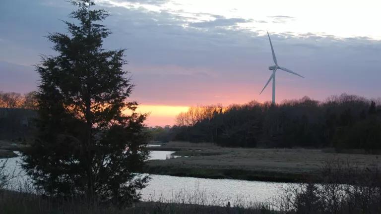 Wind turbine in Massachusetts