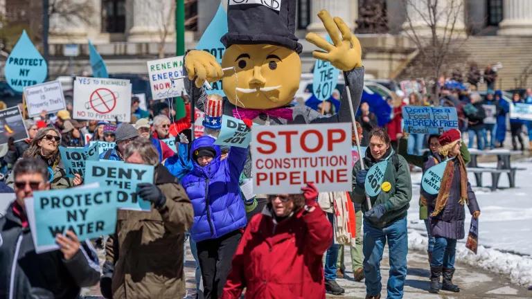Groups rally to ask Governor Cuomo to protect NYS water by denying water quality certificate for Constitution Pipeline