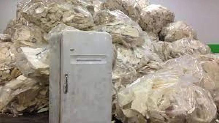 Disposal of refrigerator foams