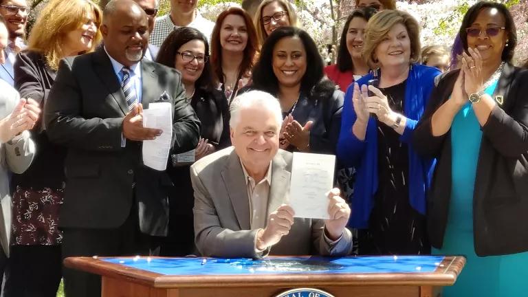 Governor Sisolak on Earth Day 2019, after signing SB358