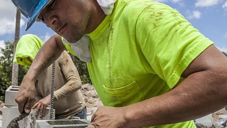 Latino construction worker