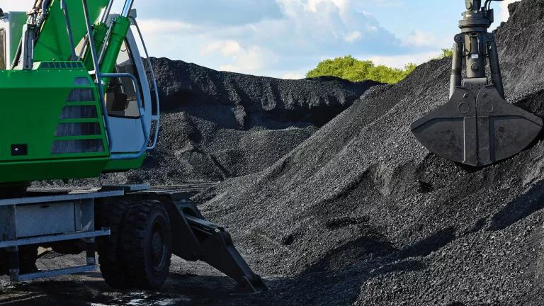 Giant piles of coal