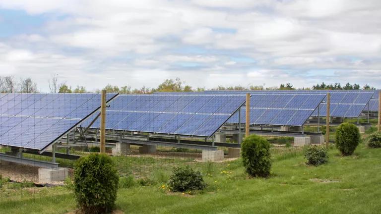 Solar farm in Massachusetts