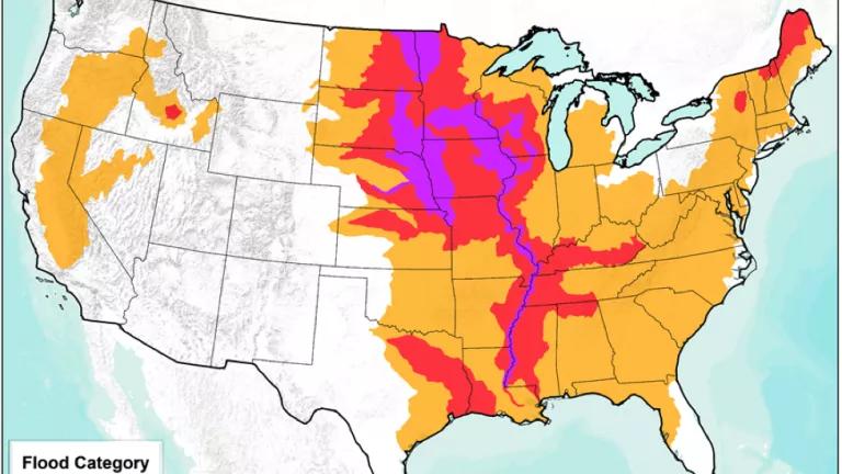 2019 National Hydrologic Assessment flood risk map