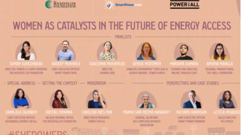 Women as catalyst in the future of energy access 