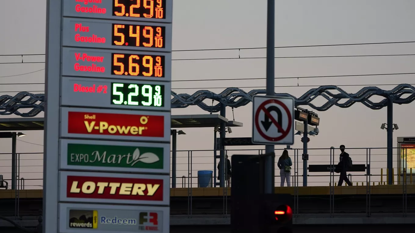 Цена бензина в сша 2022