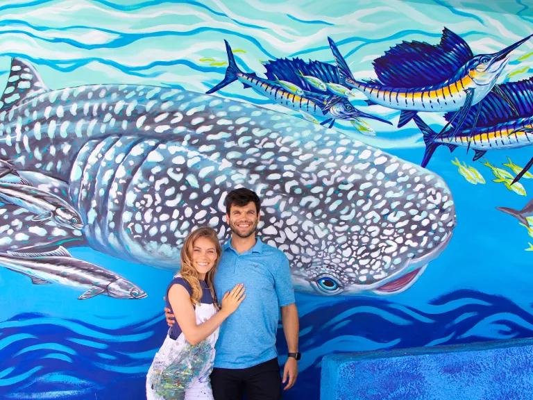 Canvas of the Wild Team (Image with Blake & Kelly with Mural)