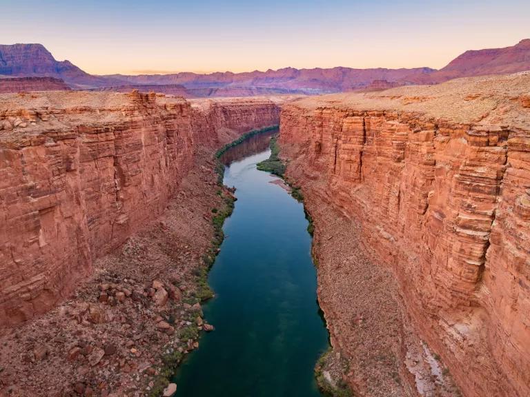 The Colorado River at Marble Canyon, Arizona.