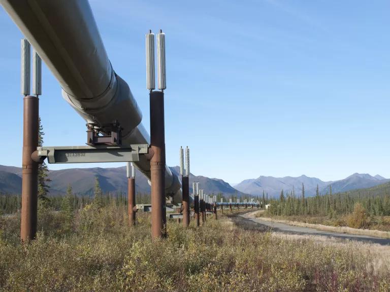 The Trans-Alaska Pipeline (TAPS) and Dalton Highway in Alaska.
