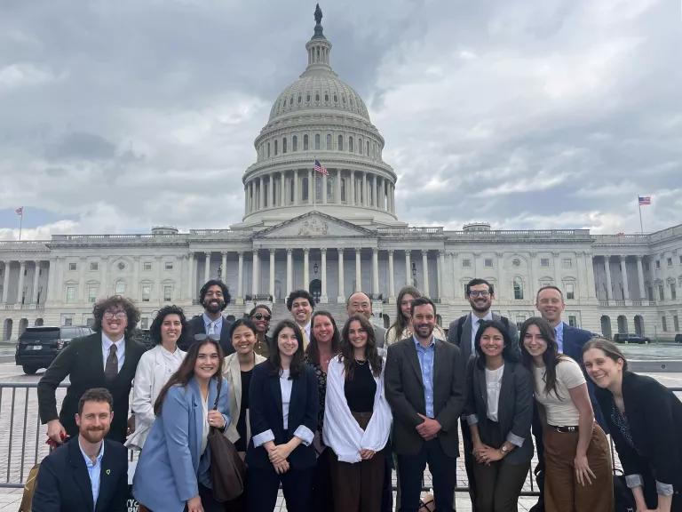 A group portrait in front of the Capitol Building in Washington, DC, on Zero Food Waste Coalition Hill Day in May 2025.

People included:
Large Donation Program Manager for Food Recovery, Ellen Schoenberg (front, third from left)
Director of Technology for Food Recovery, Oliver Johnson (back, 6th from left)

Participants visited House and Senate offices to advocate for the Food Date Labeling Act, the NO TIME TO Waste Act, and the Reduce Food Loss and Waste Act.