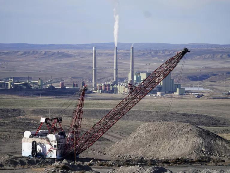 The coal-fired Craig Station power plant and adjacent Trapper Mine in Craig, Colorado, on November 18, 2021.