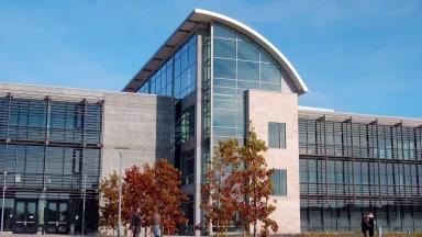 A building on the California State University Monterey Bay campus.
