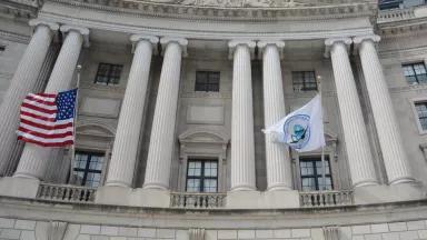 The exterior of the U.S. Environmental Protection Agency (EPA) Headquarters building in Washington, DC, on March 15, 2017.