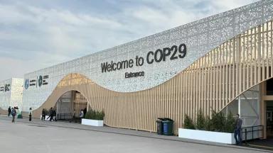 COP29 venue in Baku, Azerbaijan during the climate summit