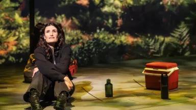Idina Menzel performs as the character of Jesse in Redwood, a new musical at the Nederlander Theatre in New York City on March 20, 2025.