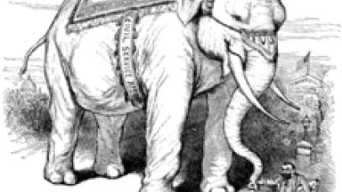 GOP elephant cartoon