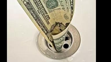 Money down drain.png