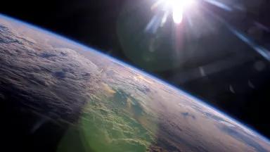 A view of the earth from space