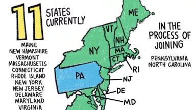 Map of the RGGI States