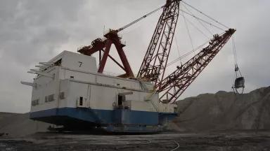  Coal being mined on federal lands in the Powder River Basin in Wyoming