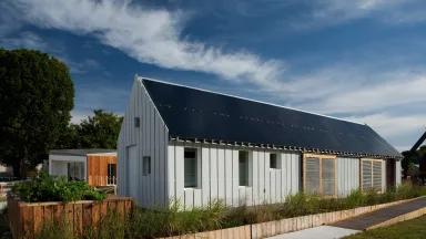 Solar-powered home built by a team from the University of Illinois