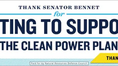 Thank Senator Bennett