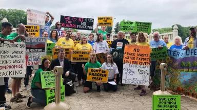 Rally after DRBC hearing