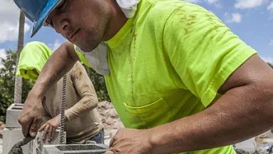 Latino construction worker