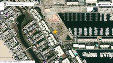 Location of the DOW R.G.C. 10 well in Marina del Rey, which experienced a blowout on January 11