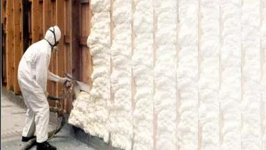 spray foam application