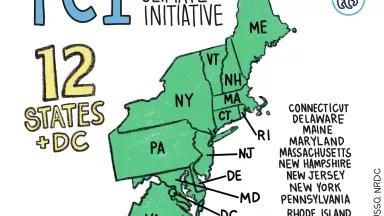 Map of TCI States and D.C.